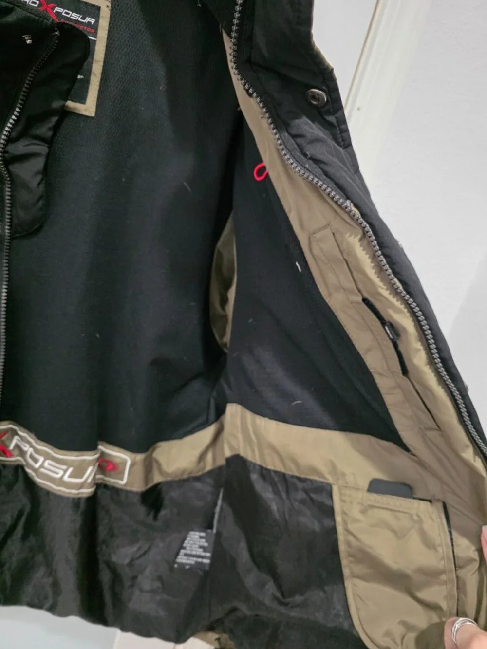 Zero Xposur Colorblock Ski Snow Jacket – Men's L – Green Black Hooded Like New